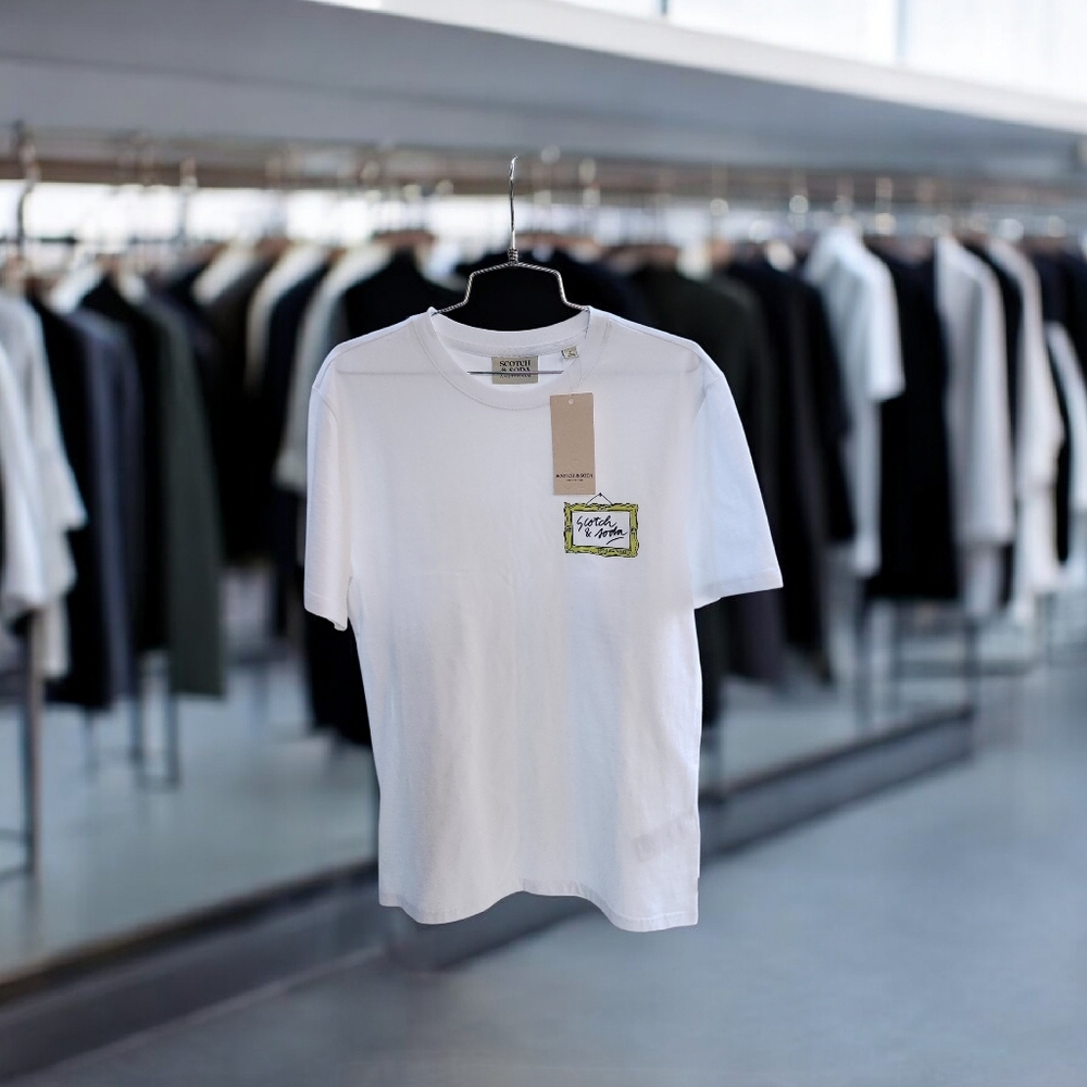Scotch & Soda White Short Sleeve Tee